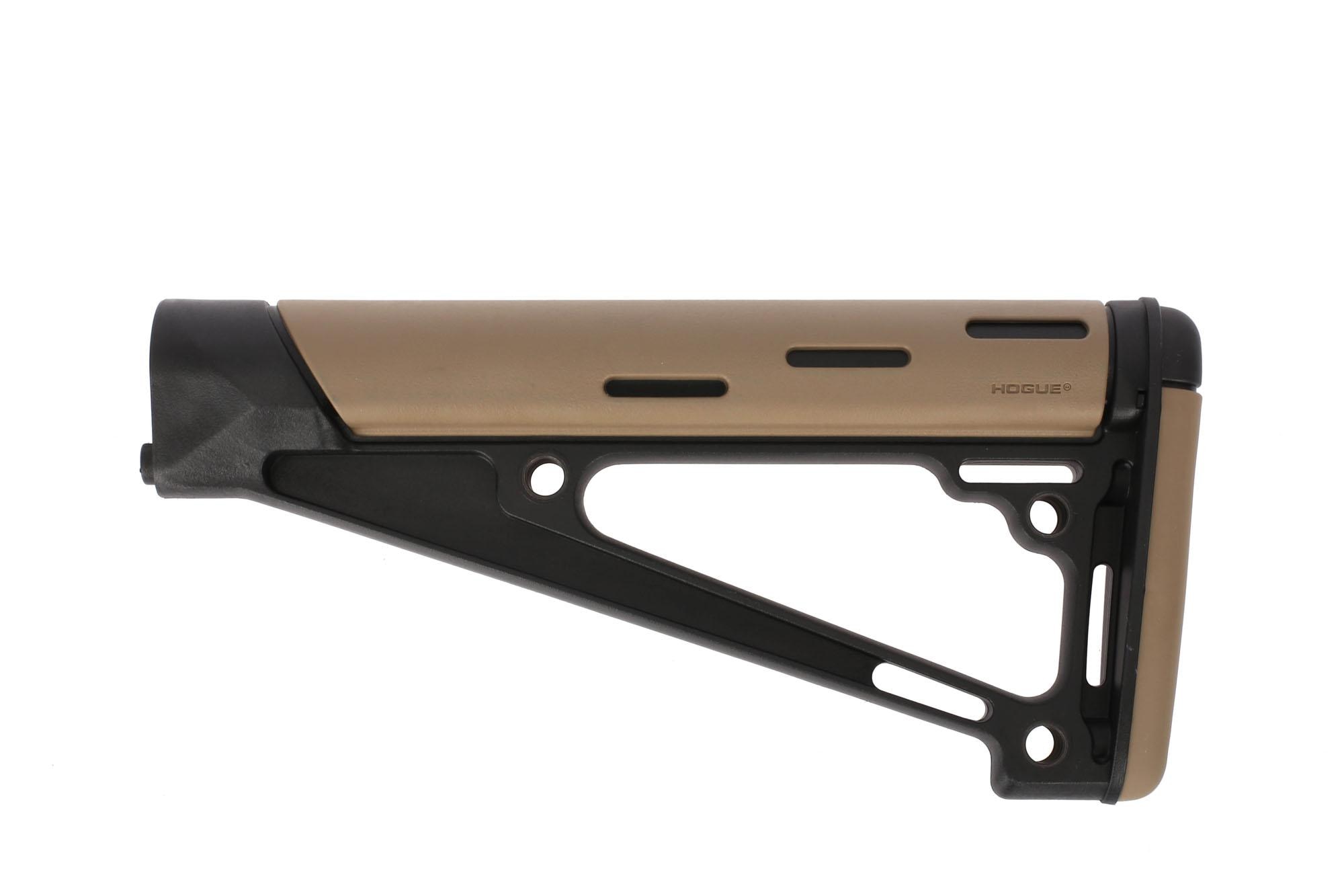 Hogue AR-15 OverMolded Fixed Buttstock - Fits A2 Buffer Tube - Flat Dark Earth